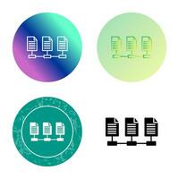 icono de vector de archivos de red