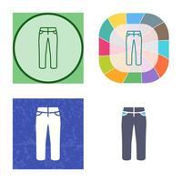 icono de vector de pantalones