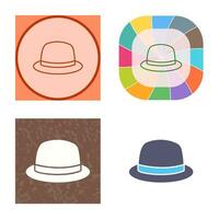 icono de vector de sombrero