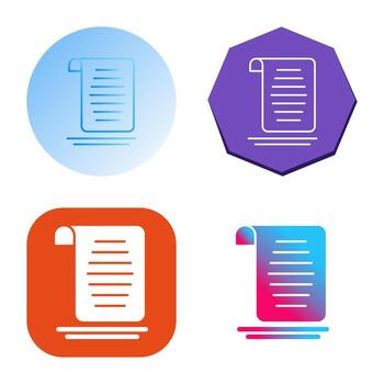 Document Vector Icon