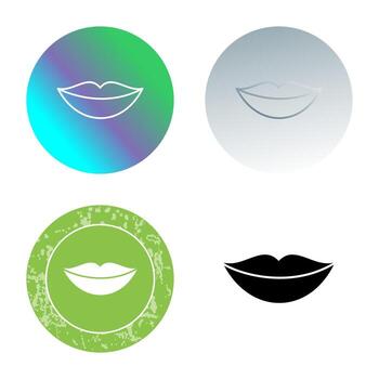 icono de vector de labios