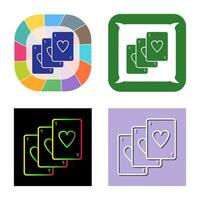 Unique Deck of Cards Vector Icon