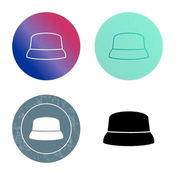 icono de vector de sombrero