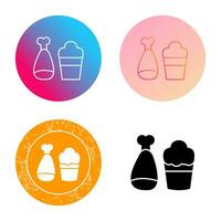 Food and Beer Vector Icon