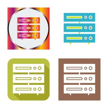 Unique Server Vector Icon