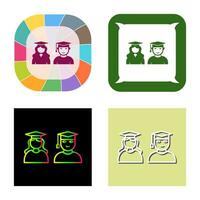 Unique Graduates Vector Icon