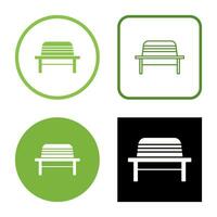 Garden Bench Vector Icon