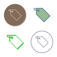 Unique Tag Vector Icon