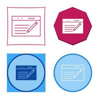 Unique Blogging Service Vector Icon