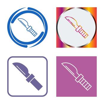 icono de vector de cuchillo