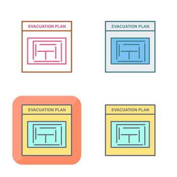 Evacuation Plan Vector Icon