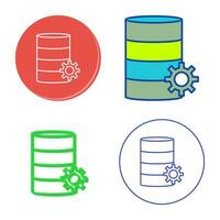 Unique Database Management Vector Icon