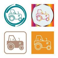 icono de vector de tractor