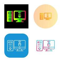 Desktop Computer Vector Icon
