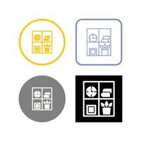 Bookshelf Vector Icon