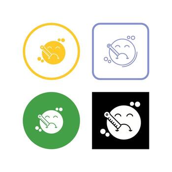 icono de vector enfermo