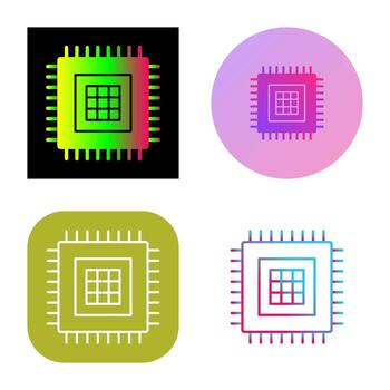 icono de vector de procesador