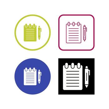 Notepad Vector Icon