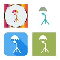 Unique Umbrella Stand Vector Icon