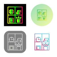 Bookshelf Vector Icon