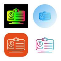 Id Card Vector Icon