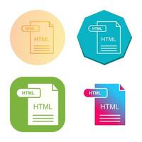 icono de vector html