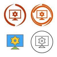 Computer Settings Vector Icon