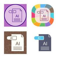 icono de vector de ai