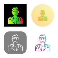 icono de vector de doctor