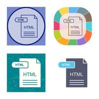 icono de vector html