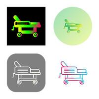 Hospital Bed Vector Icon