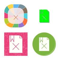 Unique Delete Vector Icon