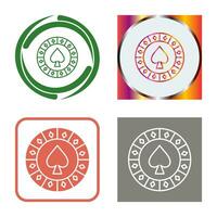 Spade Chip Vector Icon