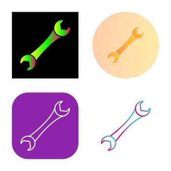 icono de llave inglesa vector