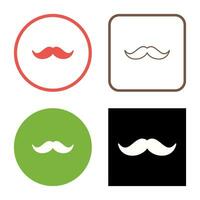 icono de vector de bigote