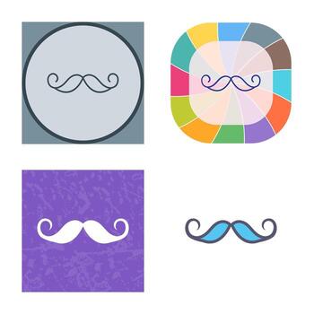 icono de vector de bigote
