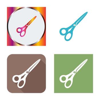 icono de vector de tijeras