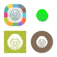 Orangutan Vector Icon