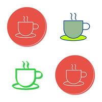 Unique Hot Coffee Vector Icon