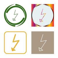 Unique Flash Vector Icon