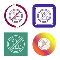 No Pets Vector Icon