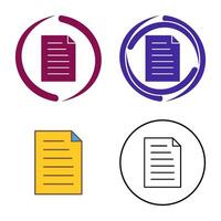 Unique Document Vector Icon