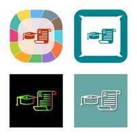 Unique Graduation Vector Icon