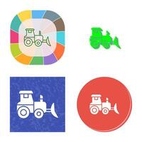 Industrial Tractor Vector Icon