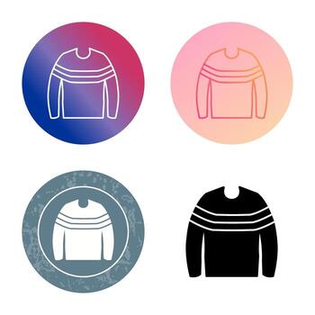icono de vector de suéter