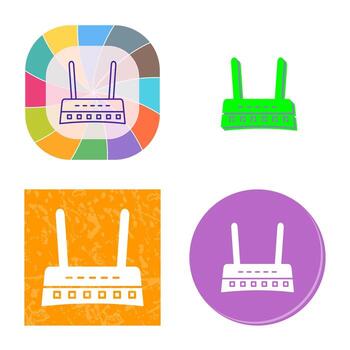 icono de vector de enrutador