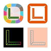 square Ruler Vector Icon