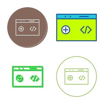 Unique Clean Code Vector Icon
