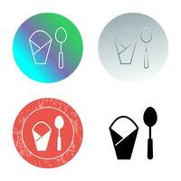 Spoon and Napkin Vector Icon