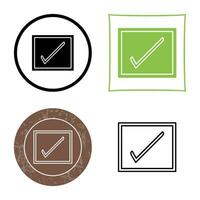 Checkbox Vector Icon